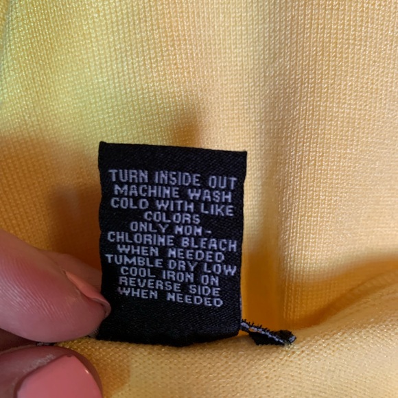 East of 7th Embroidered Flowers Yellow Open Cardigan Size L 3/4 Sleeves - Picture 8 of 11